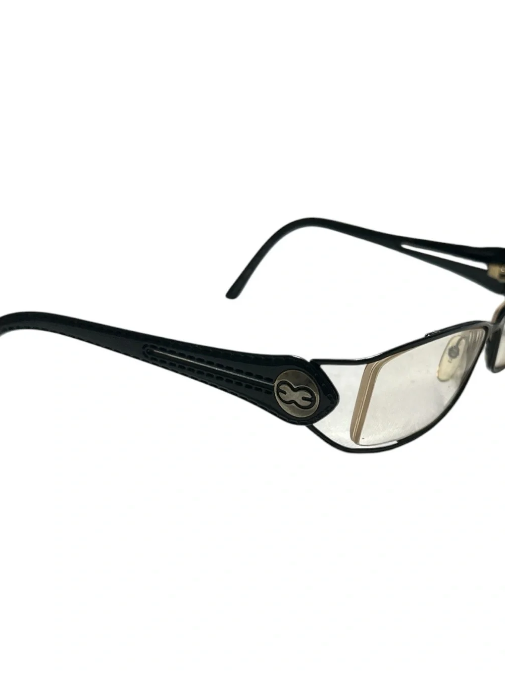 Escada Black Curved Eyeglass Temple Arm